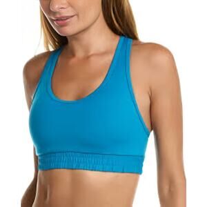 MARIKA Women's Blue Shirley Elastic Band Sport Bra Size Medium Athletic Gym